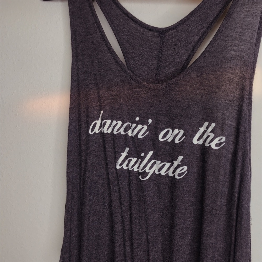 Dancin On The Tailgate Racerback Tank Top size XL